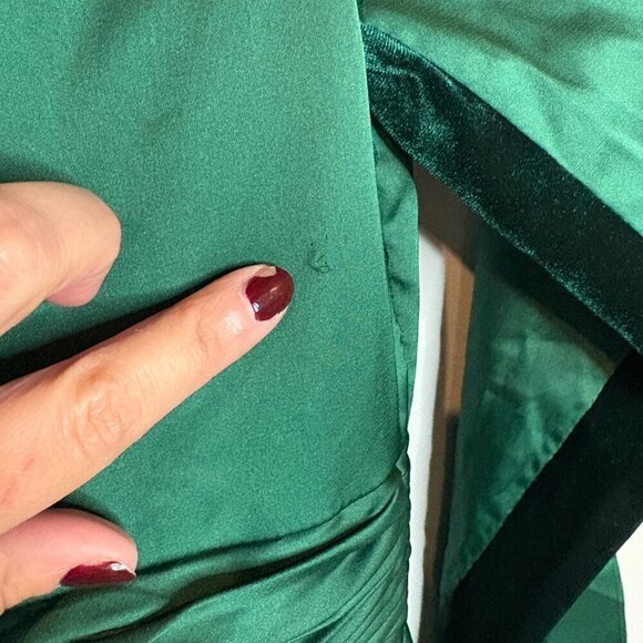 NWT Ieena for Mac Duggal 55245i Emerald Green gown - Picture 8 of 9